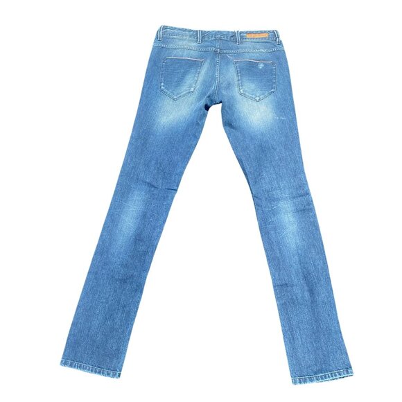 Nine:In The:Morning Skinny Fit Jeans Size 26 Distressed Blue Denim Women's - Picture 4 of 4